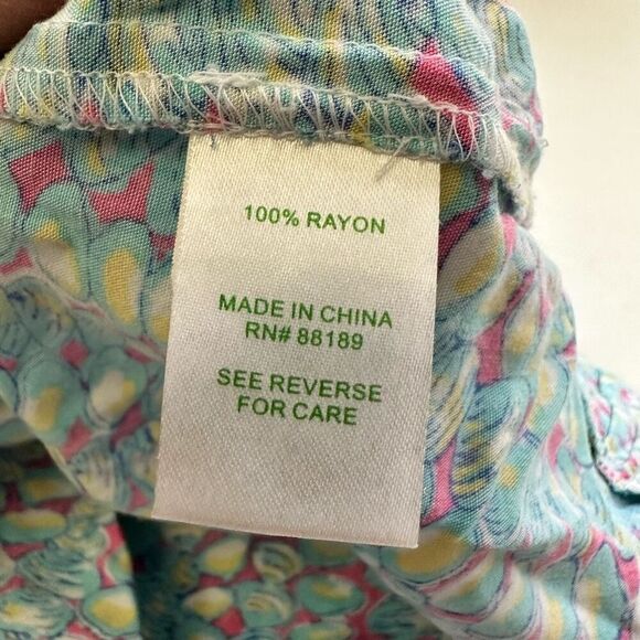 Lilly Pulitzer Kalen Multi Clam Jam Flounce Ruffle Faux Wrap Mini Dress sz M - Picture 8 of 10